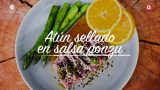 Atún sellado en salsa ponzu