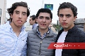  Alejandro Navarro,  Javier Hernández y Diego Zepeda.