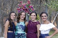  Mónica, Marifer, Fernanda y Alejandra Planas, hermanas del novio.