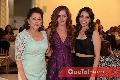  Diana Favela con su futura suegra Irene Rangel y su futura cuñada Irene Sarquis.