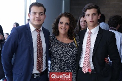  Mauricio Schekaibán, Lucila Hernández y Carlos Andrade.