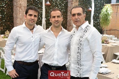  Alonso Gómez Villalobos, Pato Villalobos y Fernando De Luna.