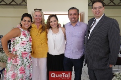  Maribel Torres, Wendy Boyle, Angélica Pardiñas, Mauricio Castañeda y Moisés Payán.