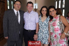  Moisés Payan, Mauricio Lomelí, Lucía Córdoba y Maribel de Payán.
