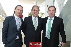  Julián Ramírez, Carlos Torres Corzo y Enrique Solana.