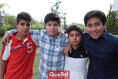  Javier, Pato, Ayrton y Roy.