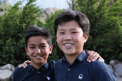 Ayrton y Hyun.