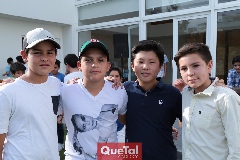 Diego, Mario, Hyun y Anuar.