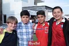 Hugo, Pato, Javi y Juan.