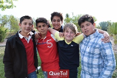 En la fiesta de Ayrton.