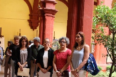  En la ceremonia de la inauguración, Claudia Canales, Susana Lezama, Eunice Sandoval y Martha Ocaña.
exp57.jpg