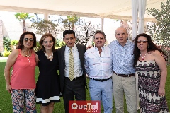 Tere Salazar, Edith Ruiz, Hechiele Sigler, David Puente, Héctor Ruiz y Maribel Méndez.