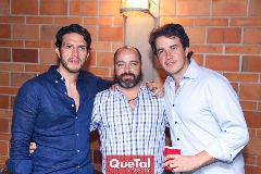  Alejandro Lomelí, Jorge Puga y Javier Meade.