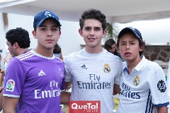  Santi, Alonso y Juan Pablo.