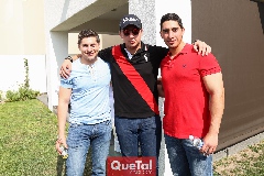 Mario Medina, Ricardo y Alfonso Armeria.