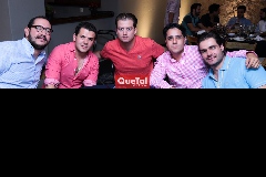  Eduardo Moreno, Jorge Torres, José Antonio Lozano, Ignacio Cisneros y Carlos Saiz.