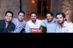  Beto Berrones, Eugenio Pacheco, Francisco Cabral, Óscar Guerrero y Ricardo Torres.