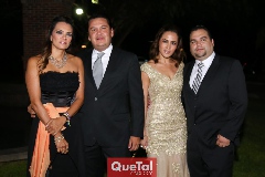 Karla Velasco, Adrián Luna, Martha Carreón y Víctor Mendoza .