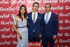 Paulina, Adrián y Víctor Zárate .