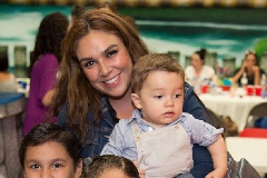 En el cumpleaños de David .