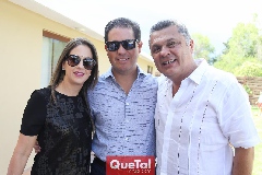  Gaby Lara, Jorge Acebo y Ariel Álvarez.