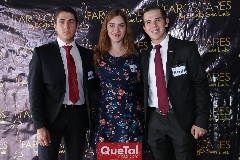  Juan Carlos Andrade, Erika Aldana y Diego Mendizábal.