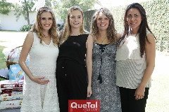  Carla Huber, Miriam Huber, Priscila González y Marcela Gómez.