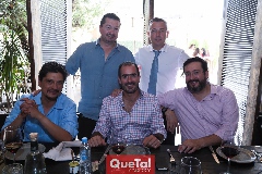 Daniel Pedroza, Héctor Galán, Mauricio Mier, Manuel González y Germán González.