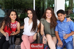 Sofía Rivera, Giovanna Aguilar, Paulina Rodríguez y Diego Medellin.