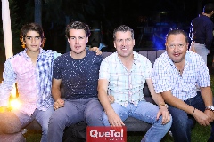  Juan Pablo Leiva, Poncho Anaya, Alfonso Anaya y Ramón Muñoz.