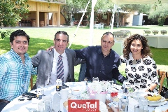  Mario Cabrera, Roberto Pedroza, Mario y Griselda Sánchez.