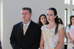  Carlos de Alba y Marcela Reynoso padrinos de Romina.