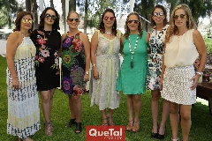  Maritere Cadena, Maricel Gutiérrez, Ivette Coulon, Adriana Calderón, Michelle Zarur, Ceci Limón y Claudia Quiroz.