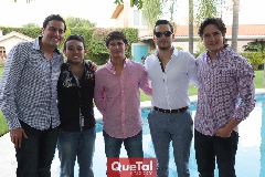  Omar Díaz, Guillermo Medina, Enrique Dávila, Fernando Navarro y Rubén Rangel.