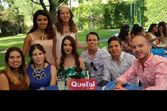 Mariana Salgado, Lucía Zárate, Mía Ramón,  Daniela Castillo, Elena Pérez, Jorge Del Valle, Pato Rueda y Alejandro Delgado.