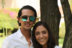 Aldo González y María José Alonso.