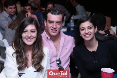 Marcela Flores, Josúe García y Paulina.