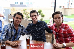 Patricio Pourroy, Juan Pablo Zamanillo y Erick Padilla.