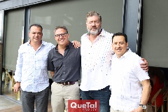 Andrés Téllez, Alejandro César, Enrique Zamanillo y Javier Burgos.