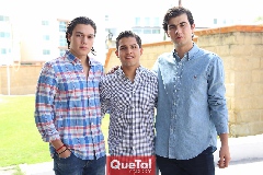 Arturo Hernández, Toño De Reza y Mauricio Pérez.