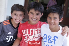  Benjamín, Diego y Juan Pablo.