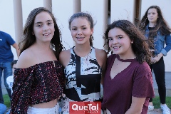  Fede, Renata y  Arantza.