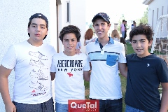  Juan Pablo, Fran, Galo y Alejandro.