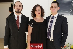  Oziel Lamas, Ana Luisa Torres y Pedro Lamas.