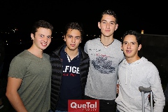 Mariano González, Daniel Berrones, Mauricio Piña y Fernando Santibáñez.