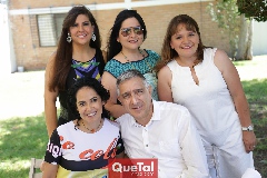  Vera Villarreal, Queta Contreras, Carla Contreras, Laura Rodríguez y Enrique Salem.