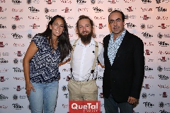 Tatina Torres, Carlos Sánchez y Gustavo Puente.