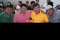  Juan Ariel Reyes, Chino González, Luis Ortuño y Daniel de Luna.