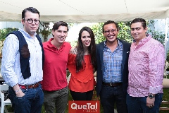  Gustavo Rodríguez, Cristóbal Herrera, Luciana, Iván Gallegos y Jaime Oliva.