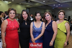  Romi Arriaga, Guadalupe León, Miriam Garza, Rosi González y Diana Ortiz.